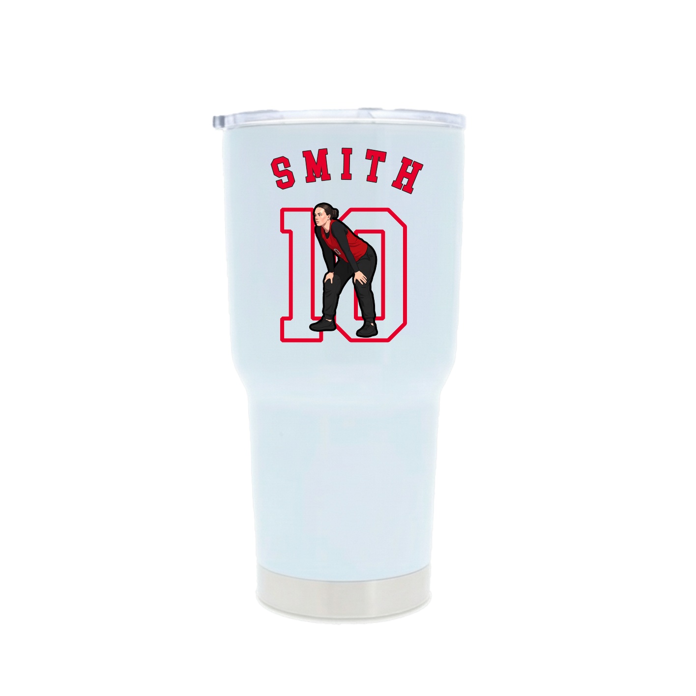 30oz Stainless Steel Tumbler — Shirsey Arch in White