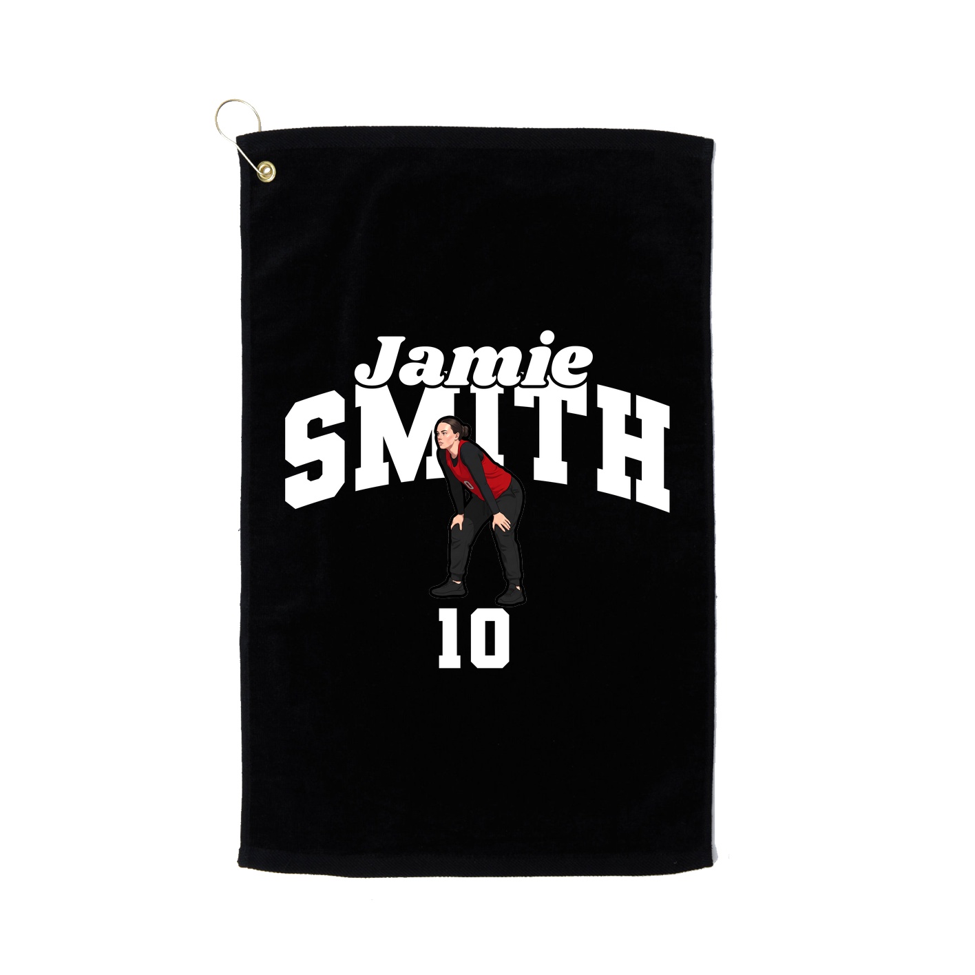 Golf Towel — Signature Arch in Black