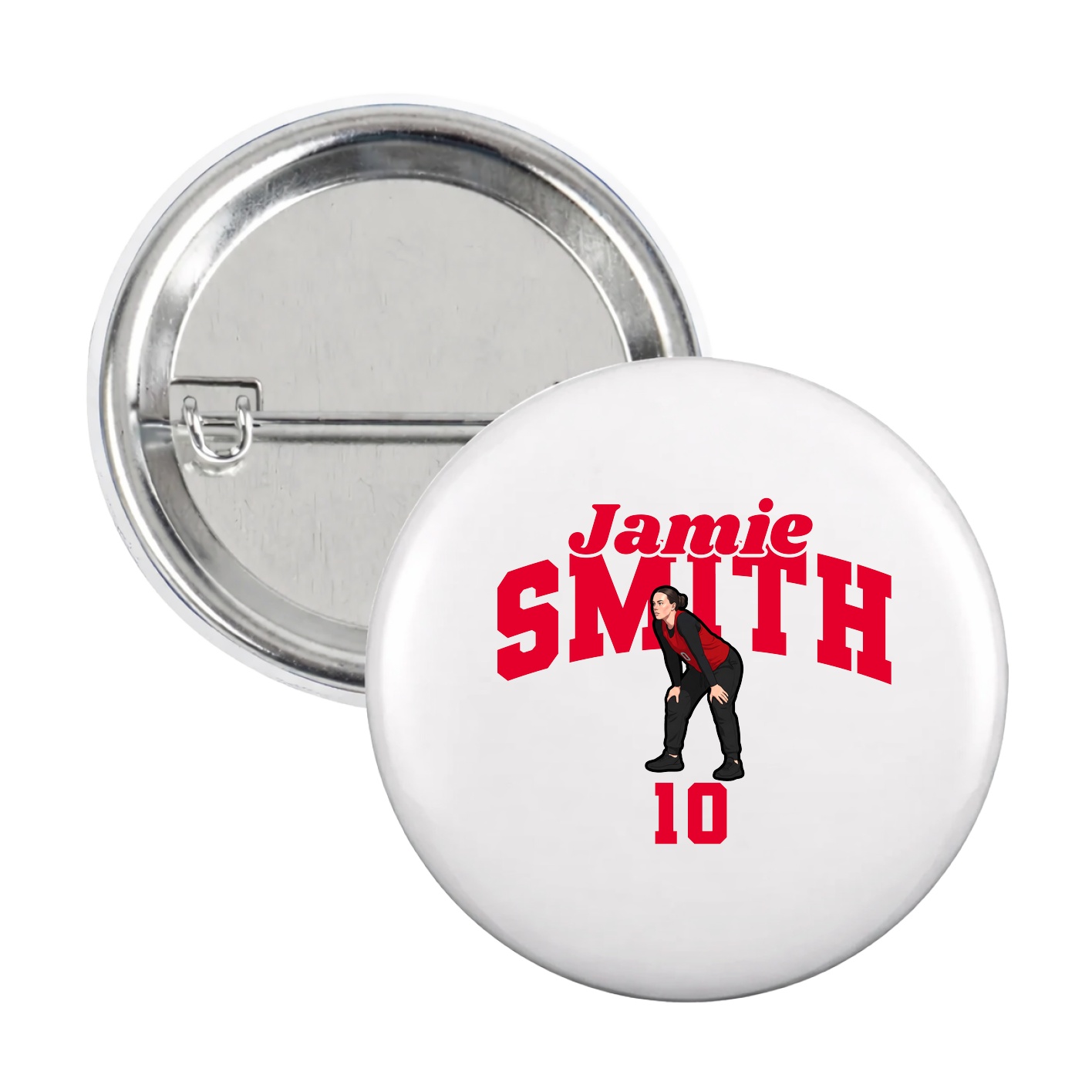 Game Day Button — Signature Arch in White