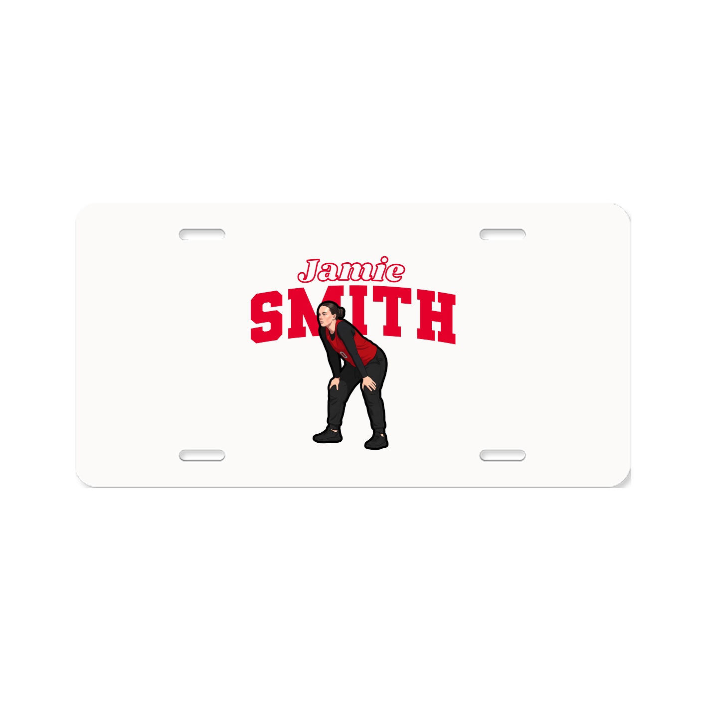 License Plate — Name Arch in Classic