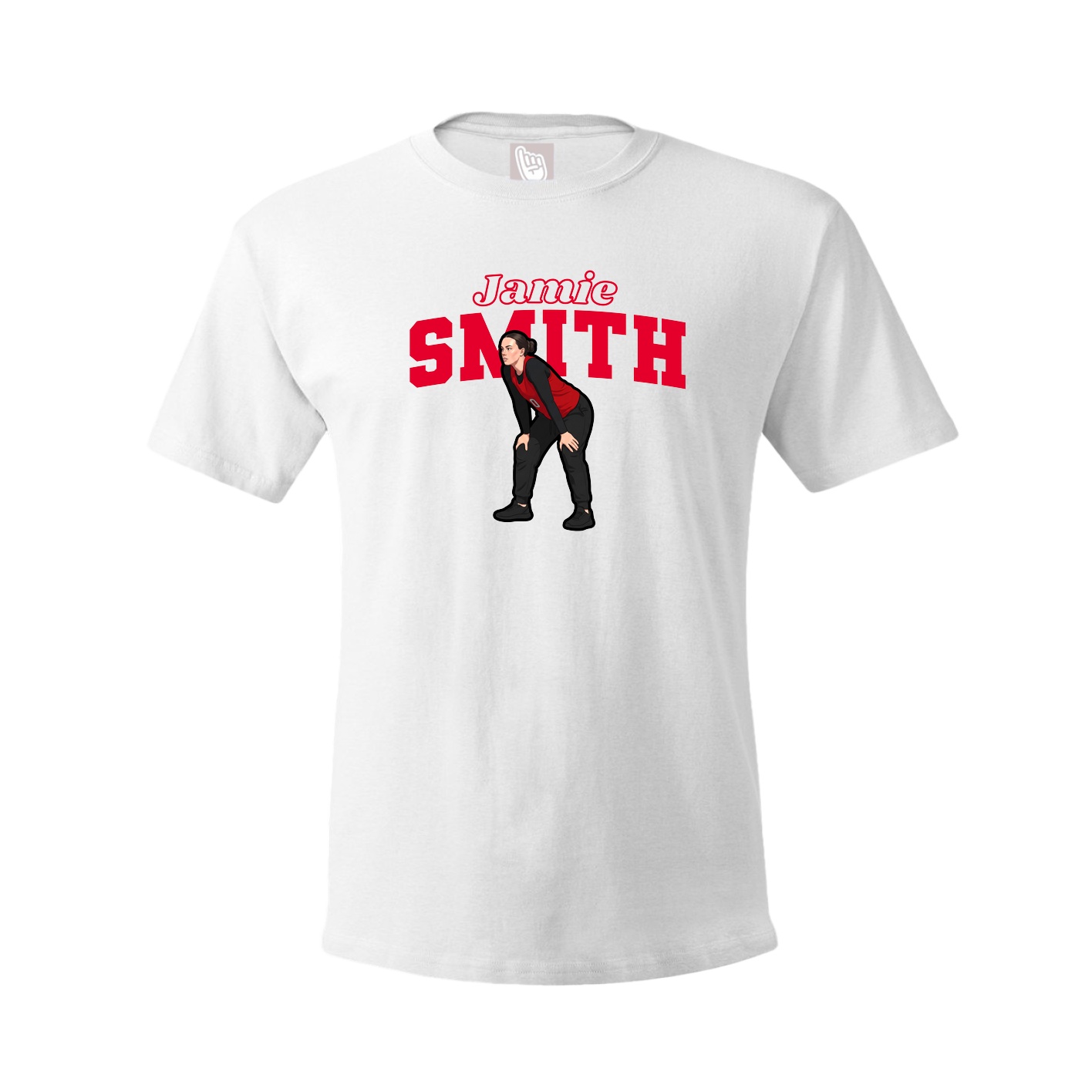 Tee — Name Arch in White