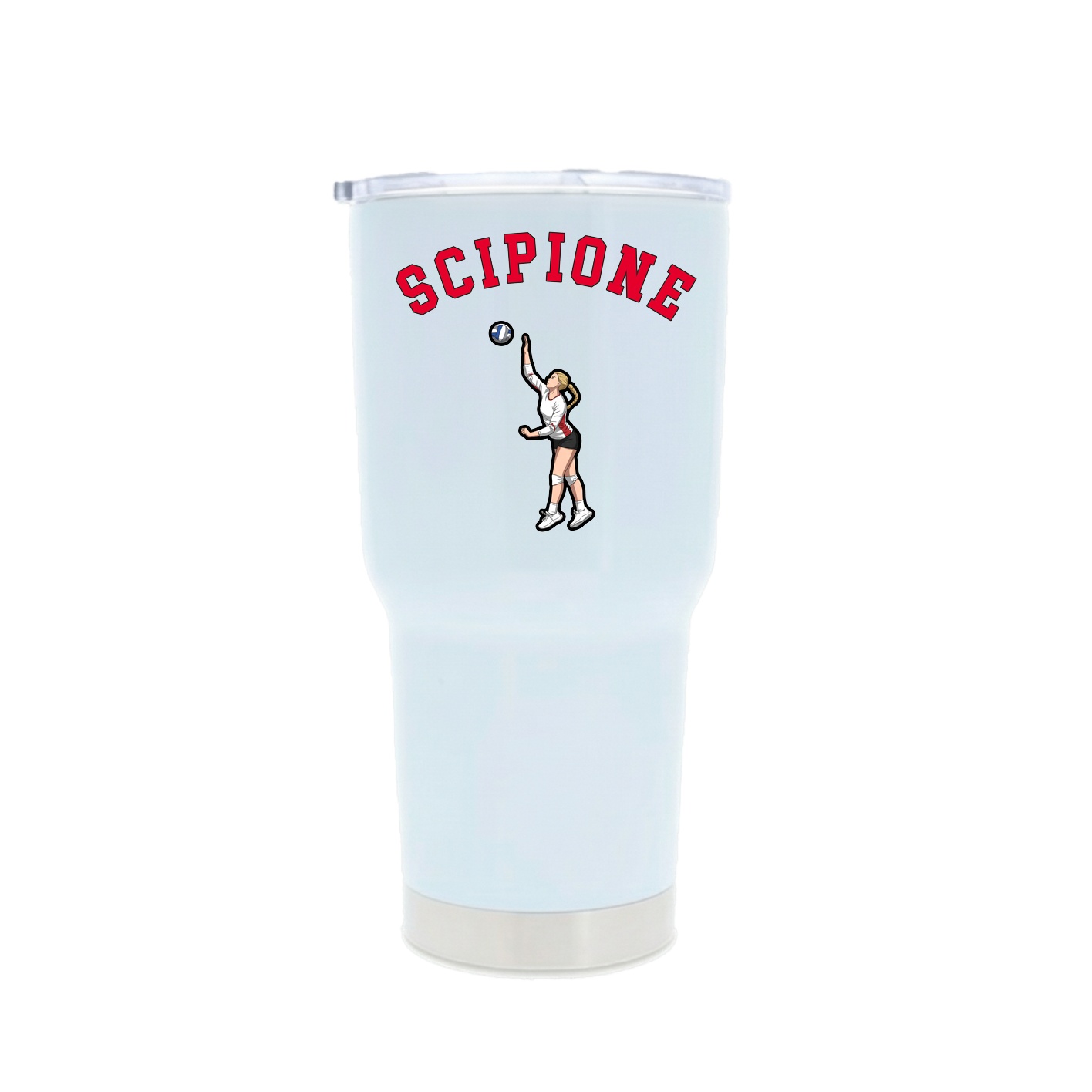 30oz Stainless Steel Tumbler — Shirsey Arch in White