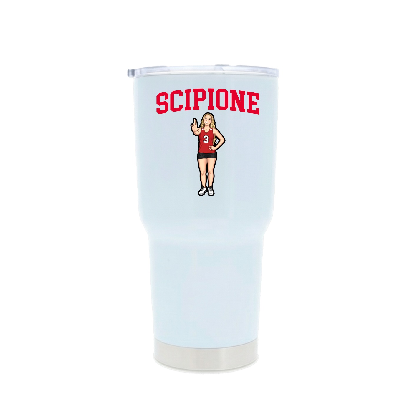 30oz Stainless Steel Tumbler — Shirsey in White