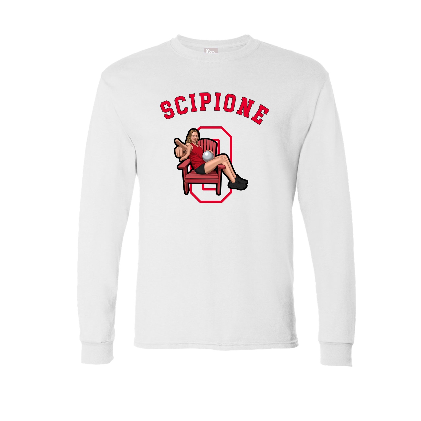 Long Sleeve Tee — Shirsey Arch in White