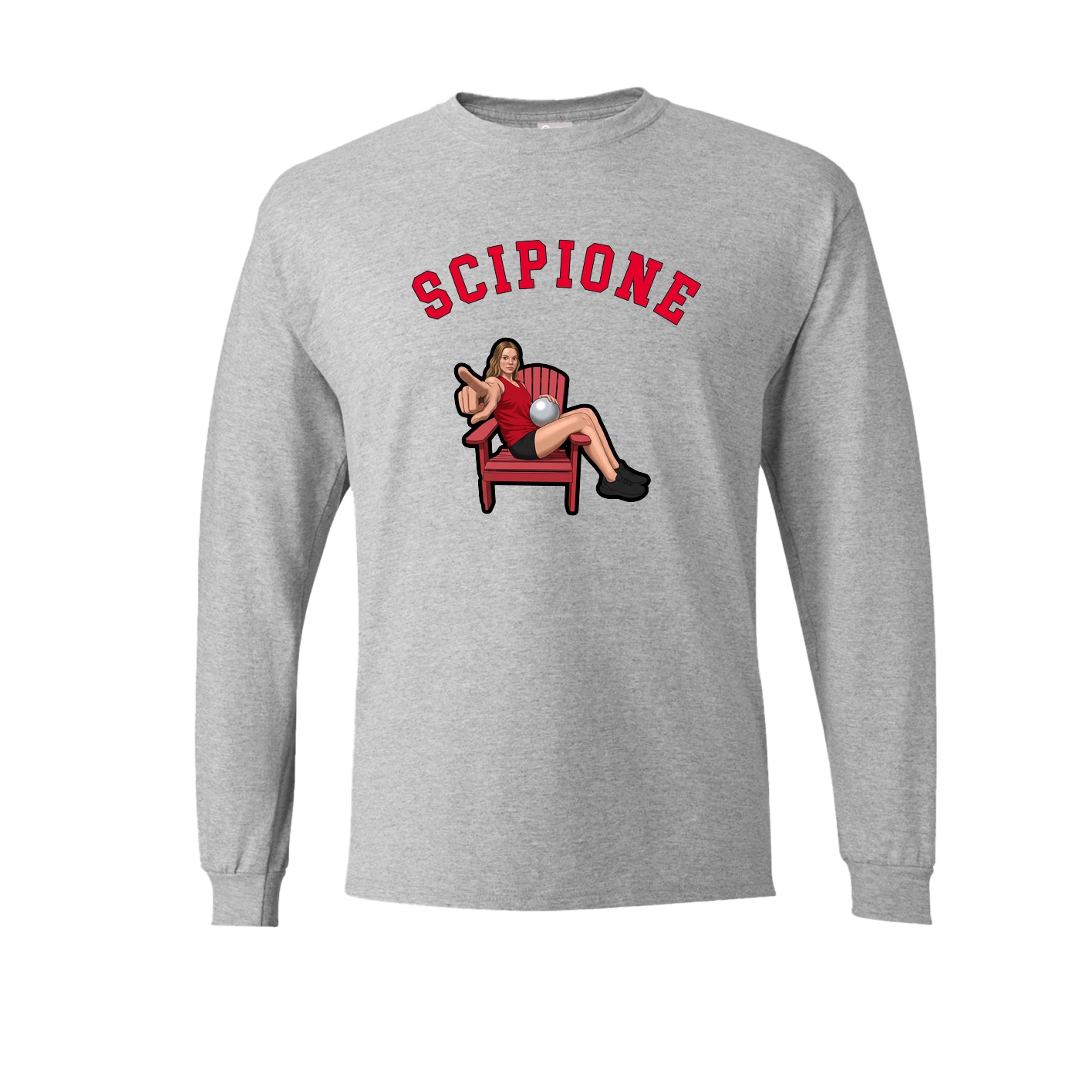 Long Sleeve Tee — Shirsey Arch in Grey