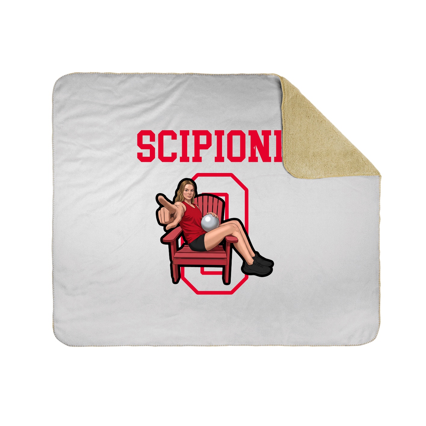 Throw Blanket — Shirsey in White