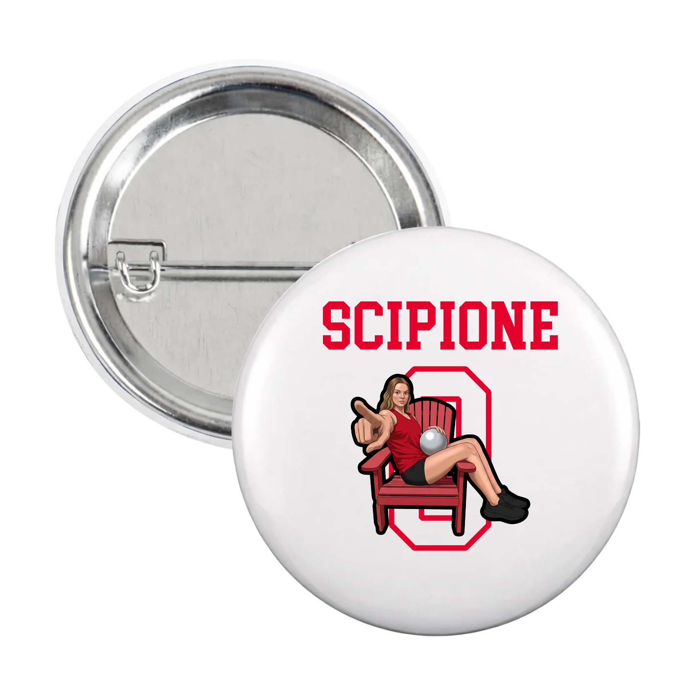 Game Day Button — Shirsey in White
