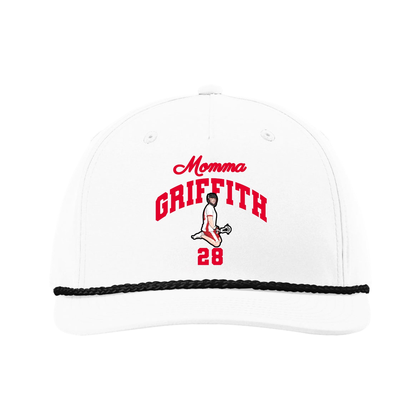 Five-Panel Classic Rope Cap — Mothers Day Arch in White