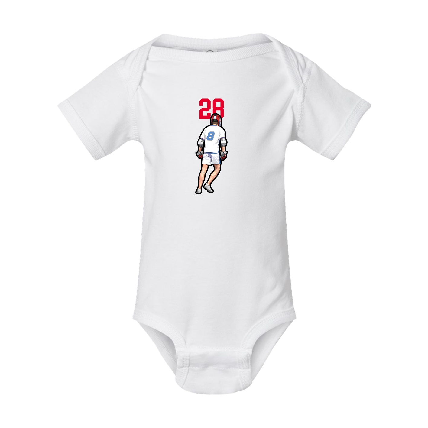 Baby Onesie — Number Top in White