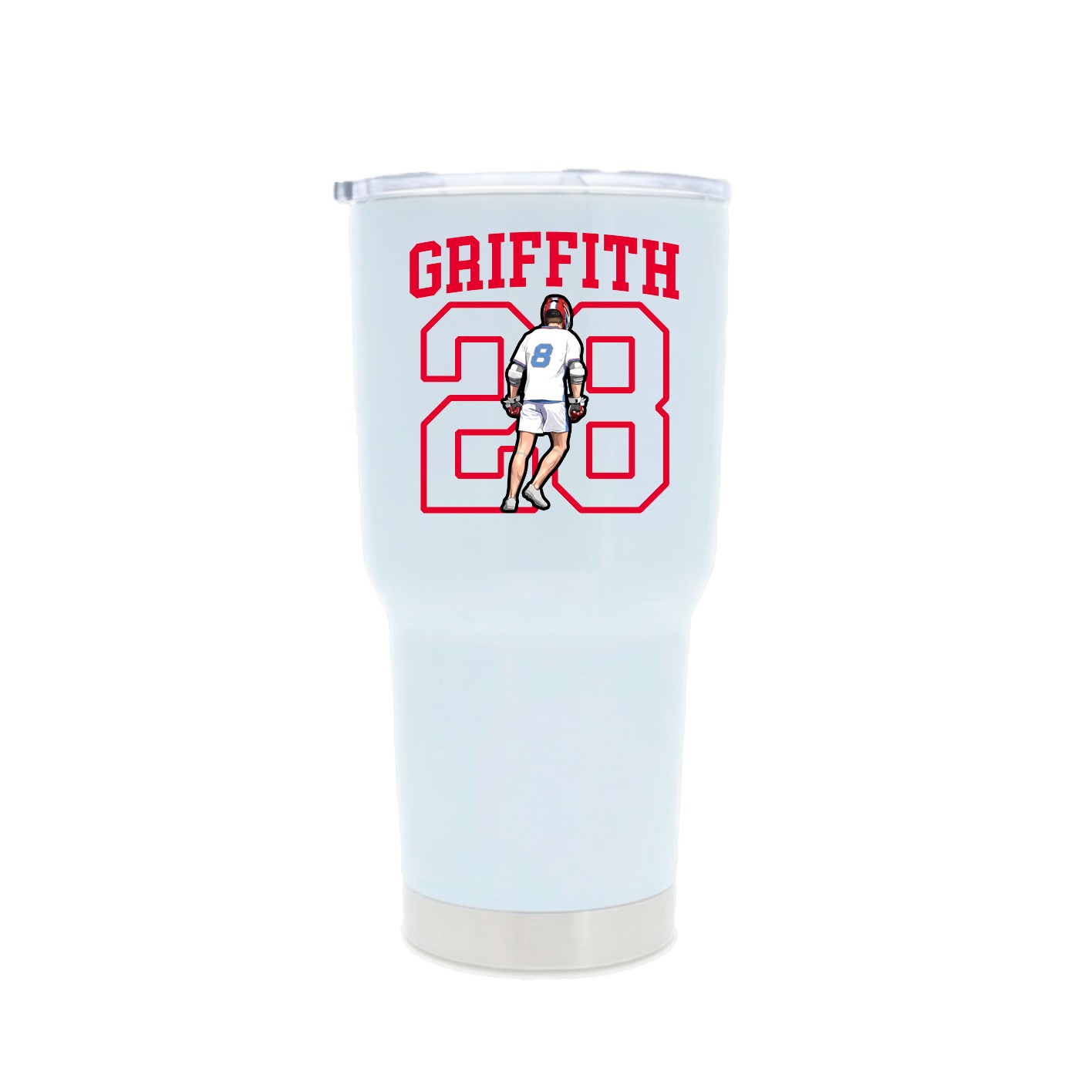 30oz Stainless Steel Tumbler — Shirsey in White