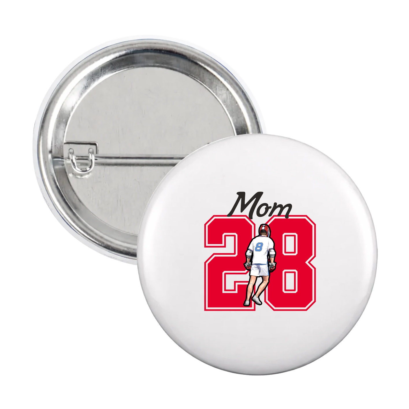 Game Day Button — Mothers Day Shirsey in White