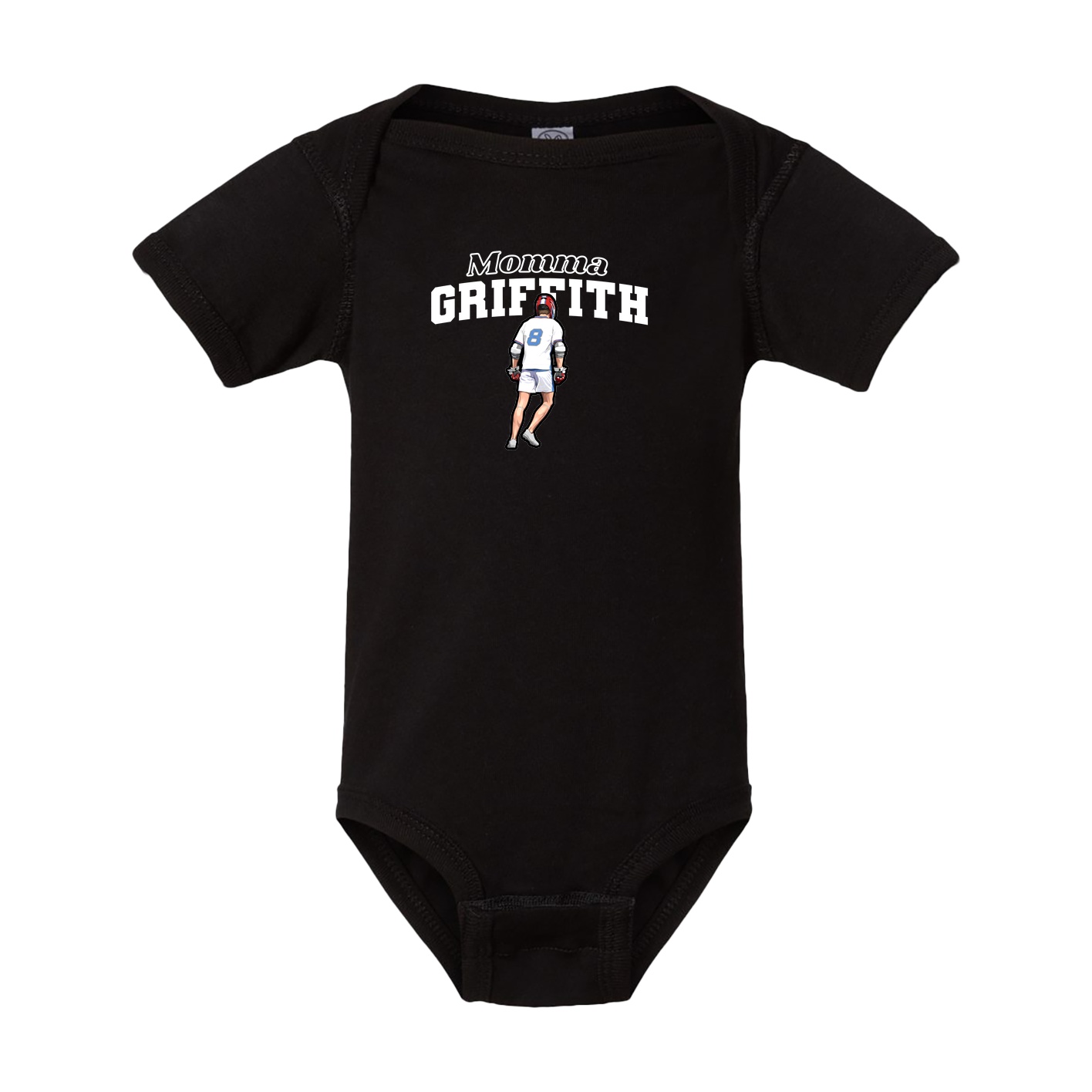 Baby Onesie — Mothers Day Block in Black