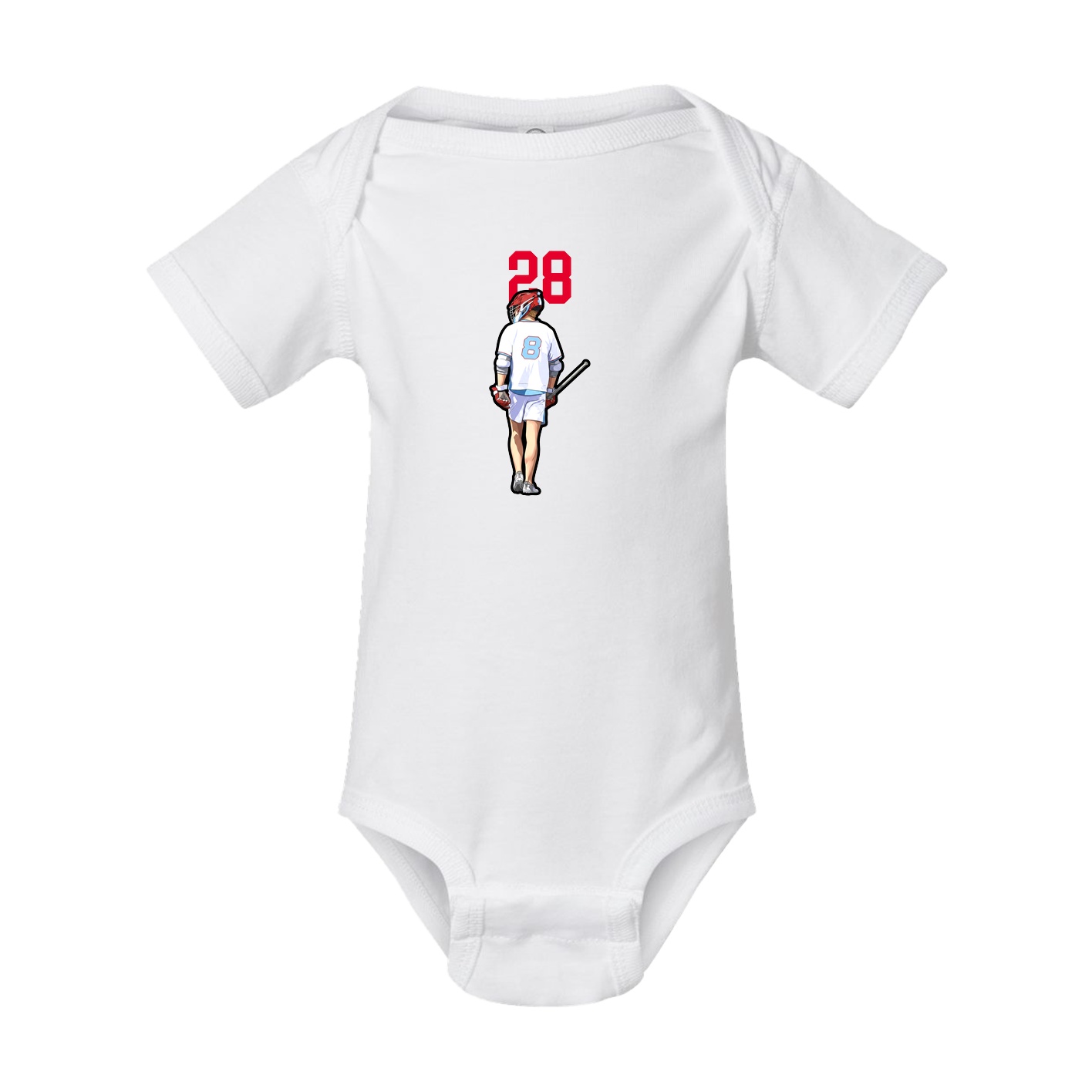 Baby Onesie — Number Top in White