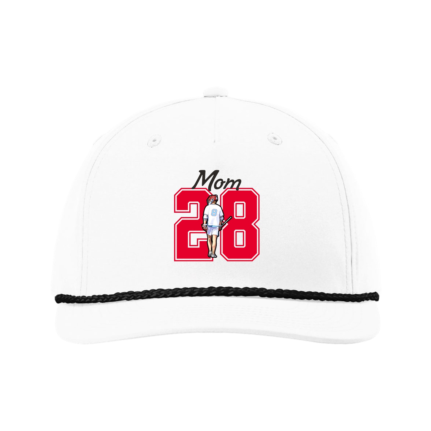 Five-Panel Classic Rope Cap — Mothers Day Shirsey in White