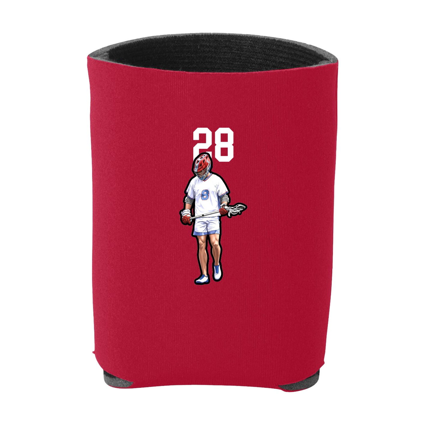 Can Holder — Number Top in Red