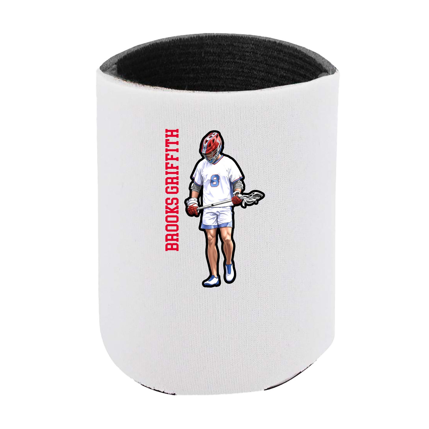 Can Holder — Name Vertical in White