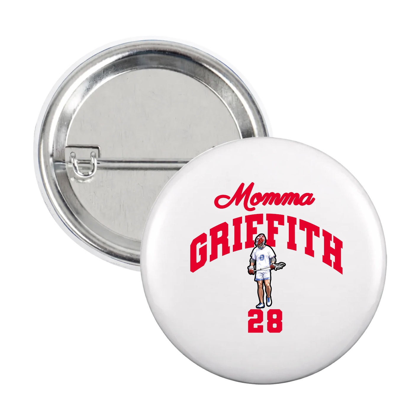 Game Day Button — Mothers Day Arch in White