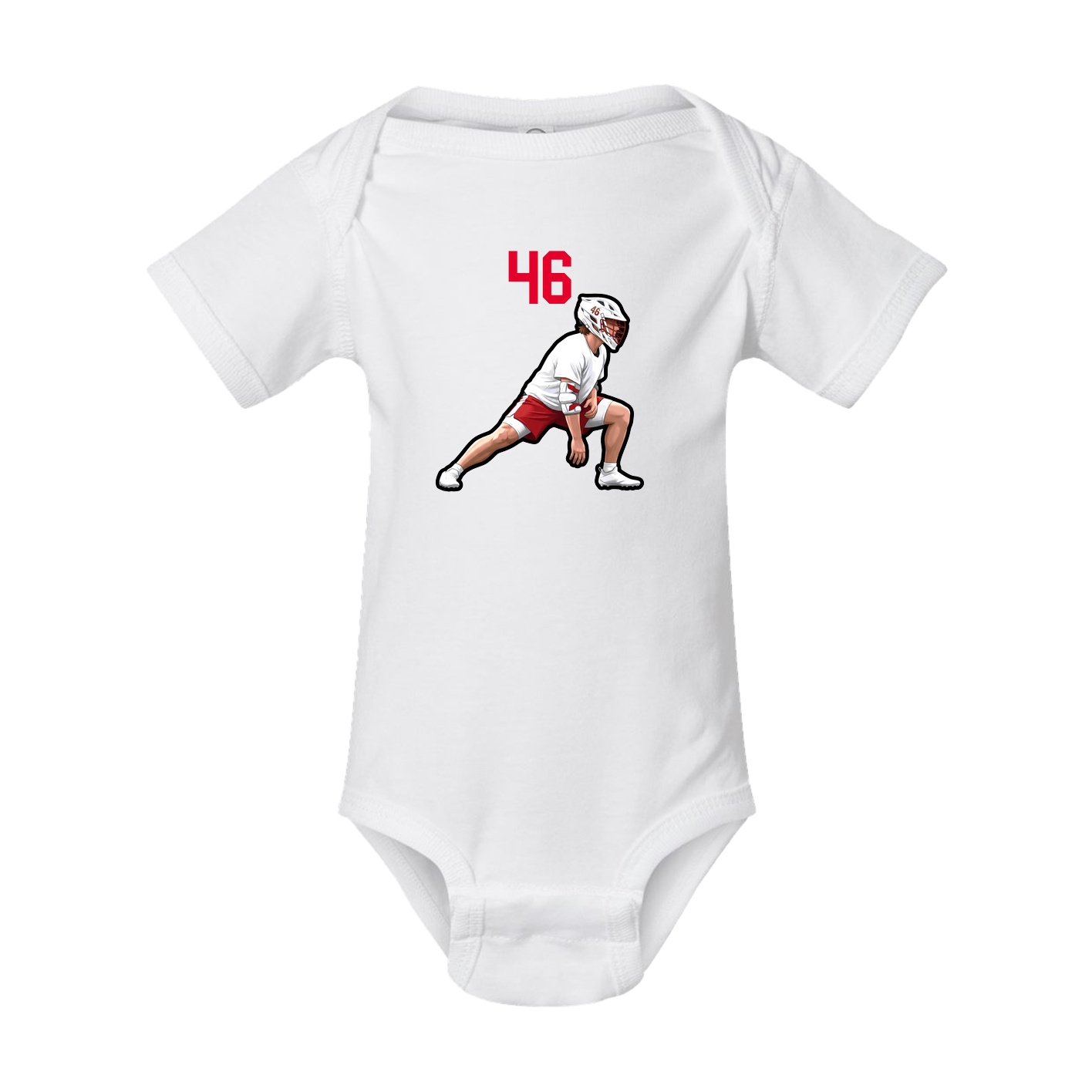 Baby Onesie — Number Top in White