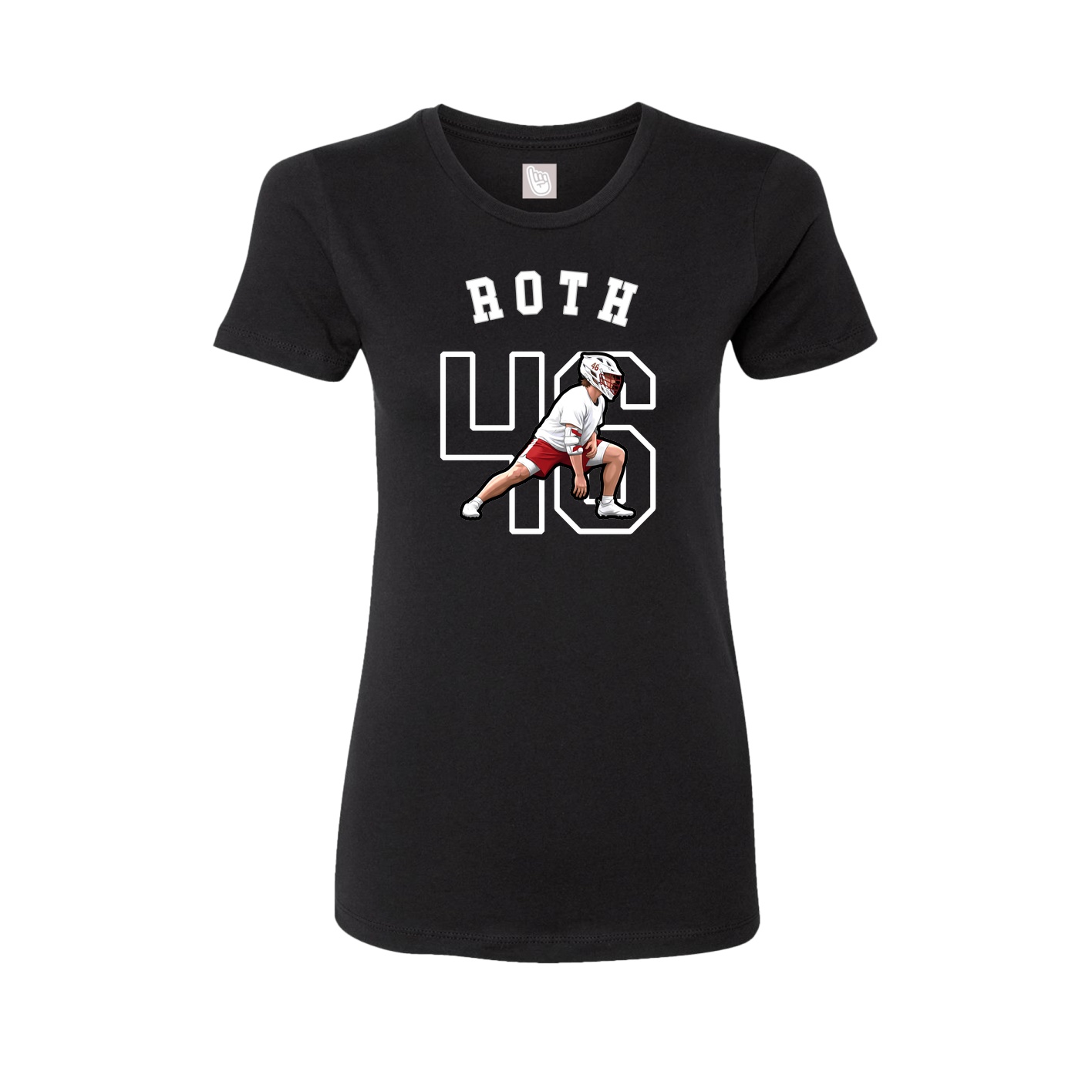Fitted Women's Tee — Shirsey Arch in Black
