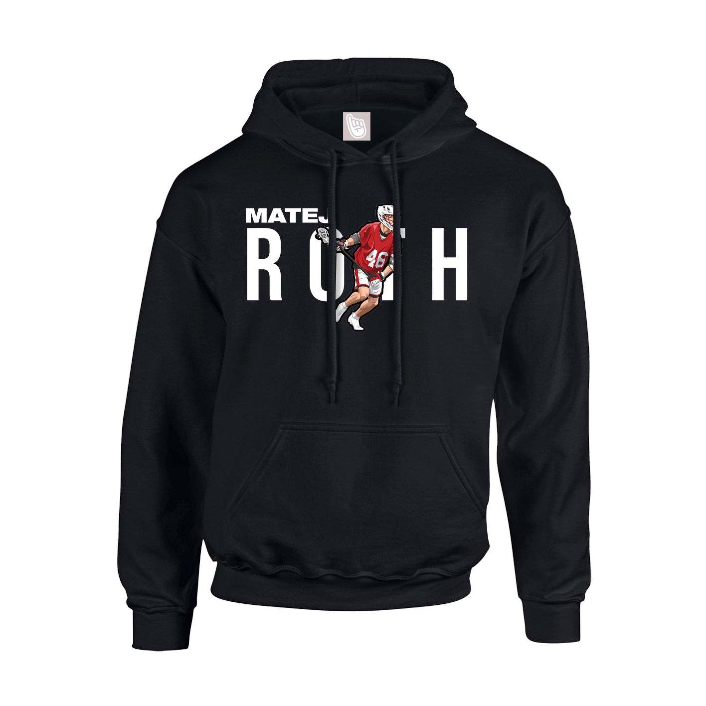 Youth Hoodie — Player Name in Black