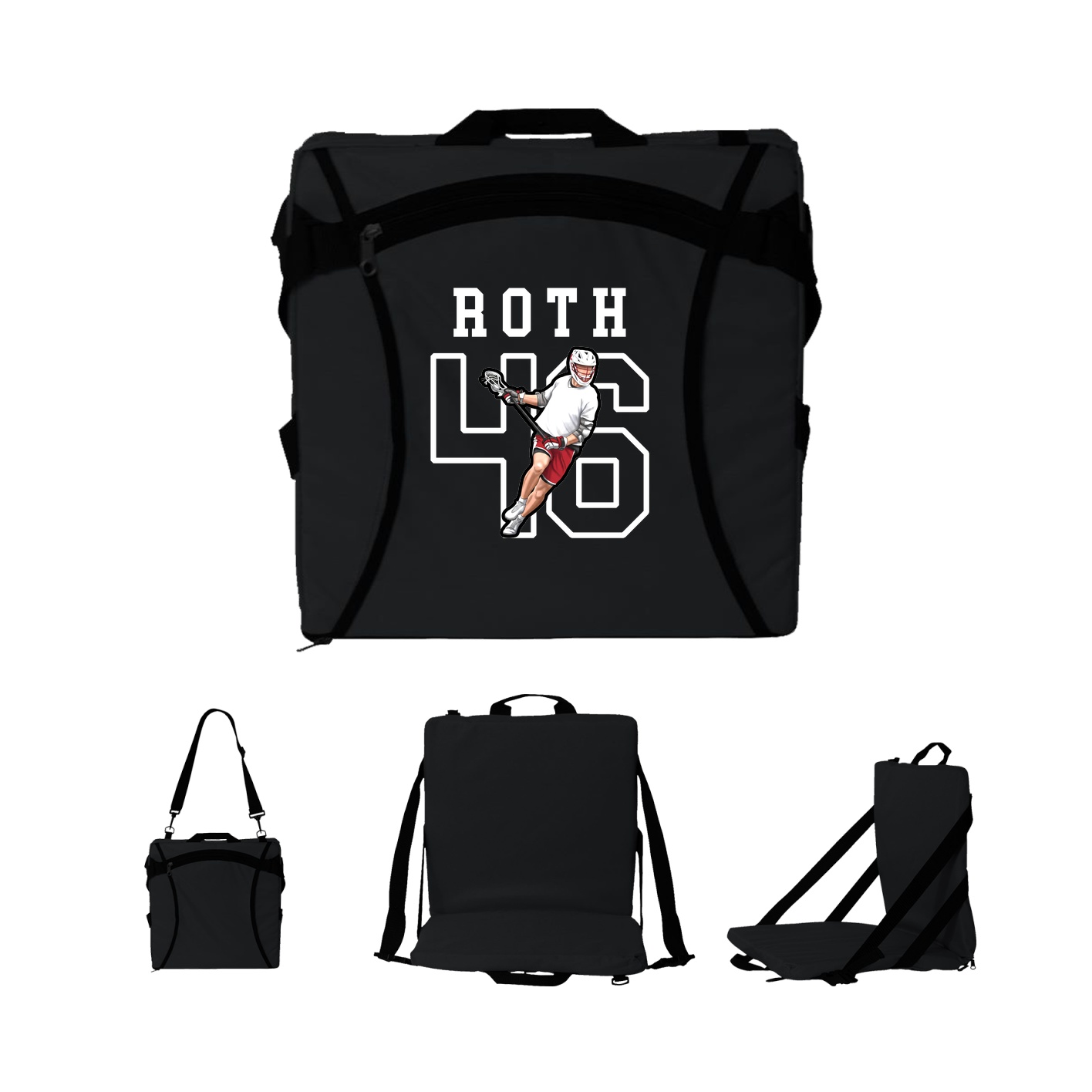 Folding Stadium Seat — Shirsey in Black