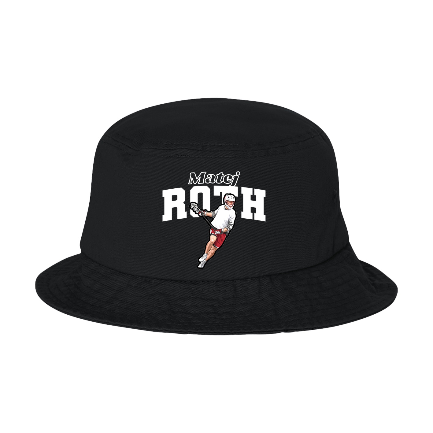 Bucket Cap — Name Arch in Black