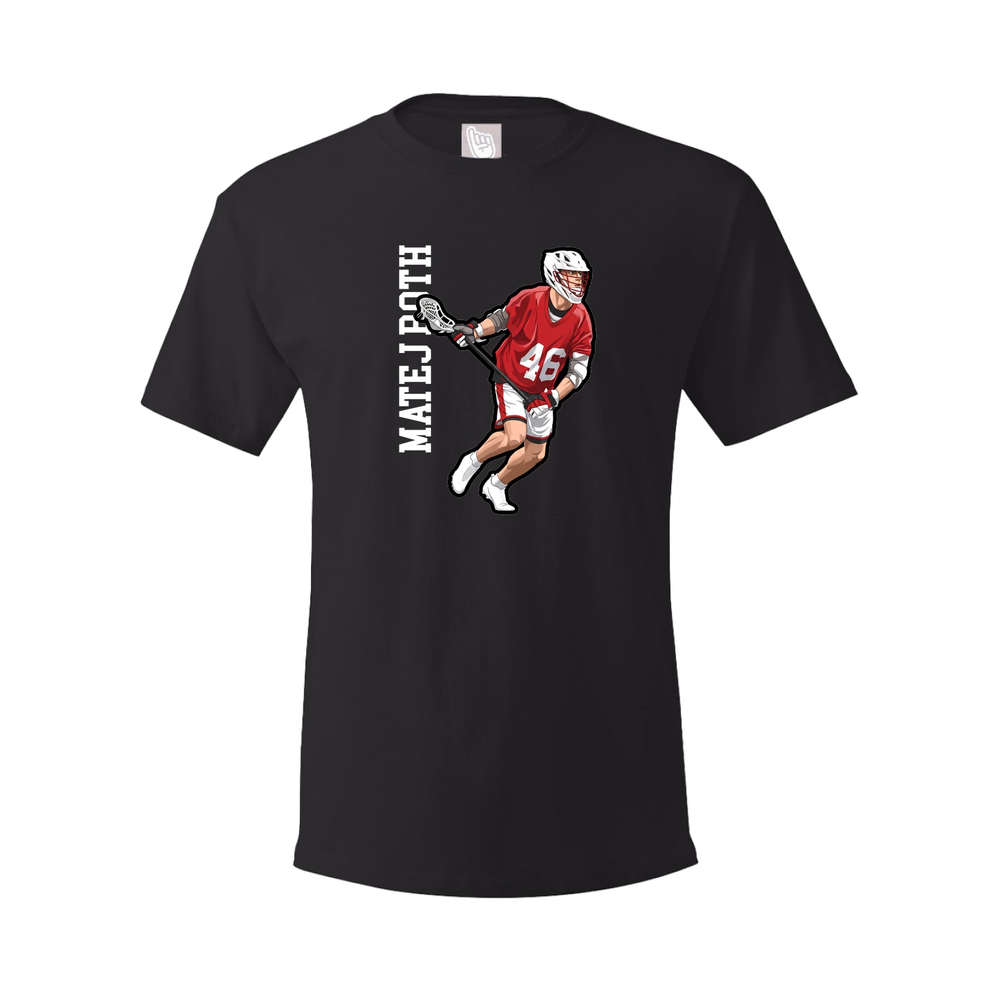 Tee — Name Vertical in Black