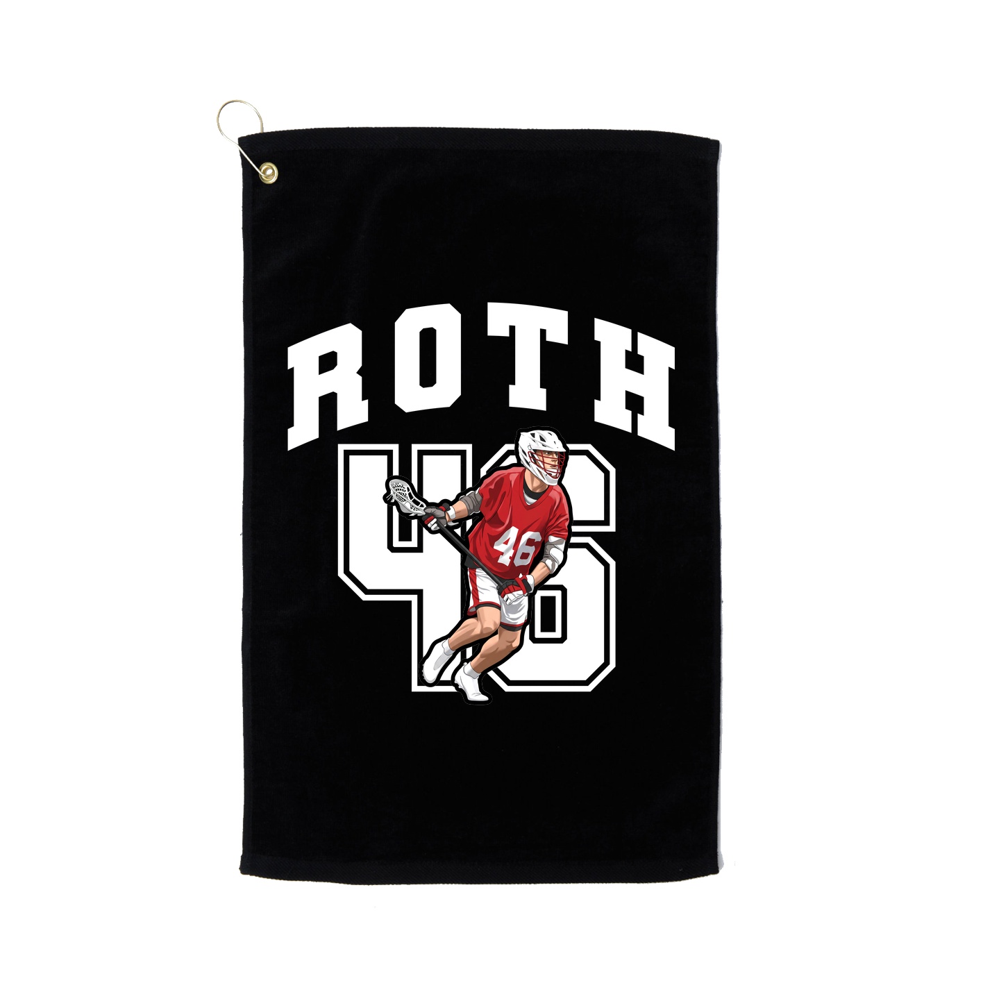 Golf Towel — Number in Black