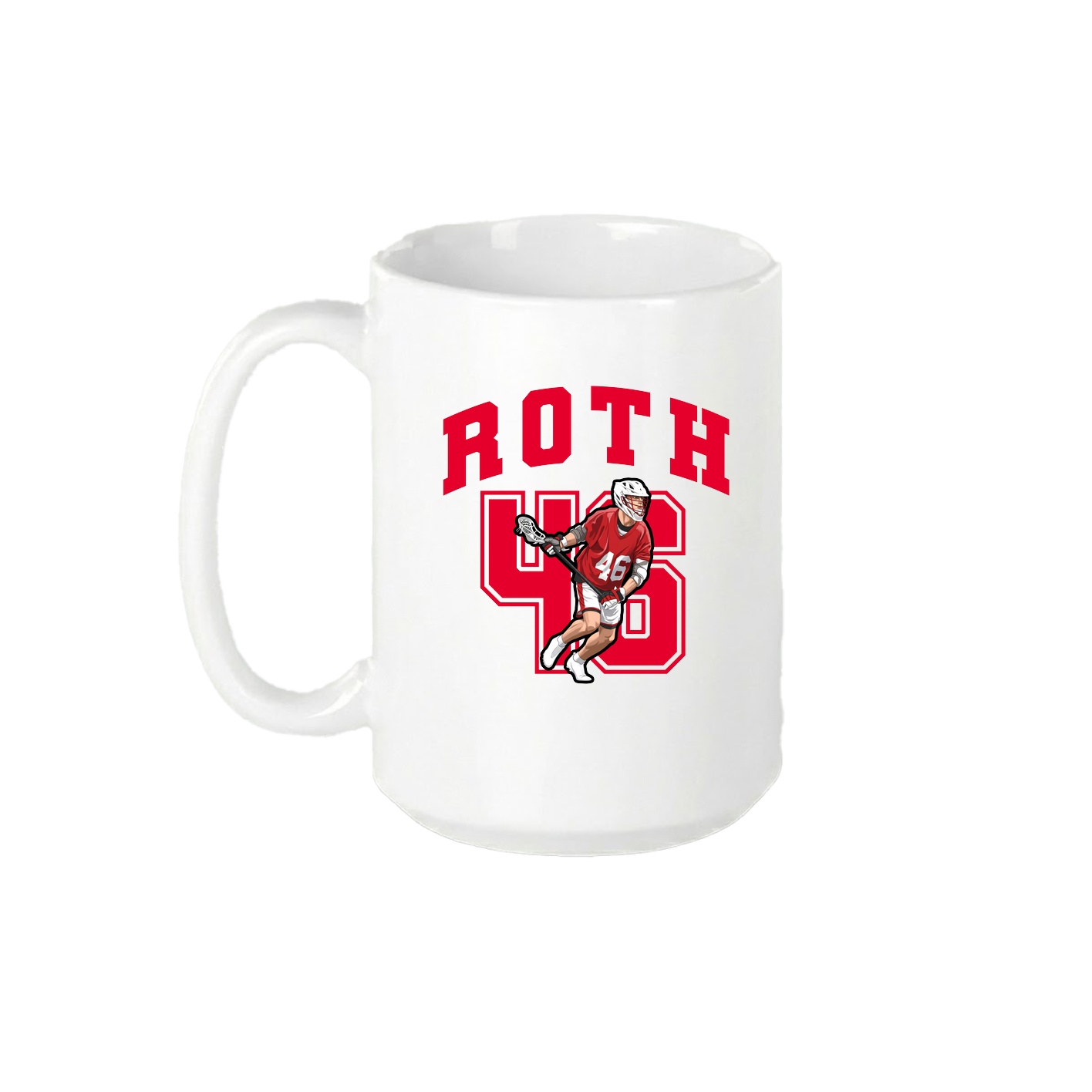 15oz Coffee Mug — Number in White