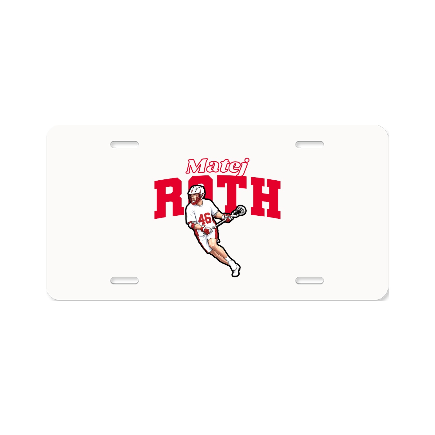 License Plate — Name Arch in Classic