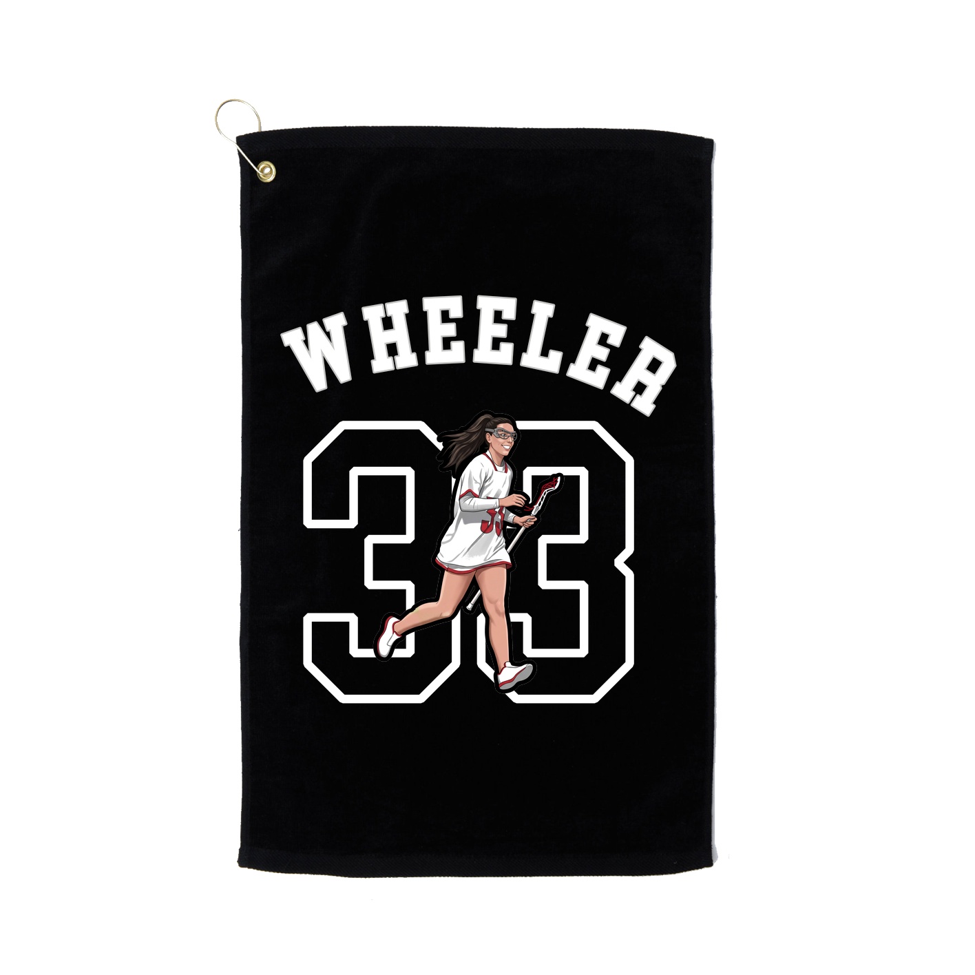 Golf Towel — Shirsey Arch in Black