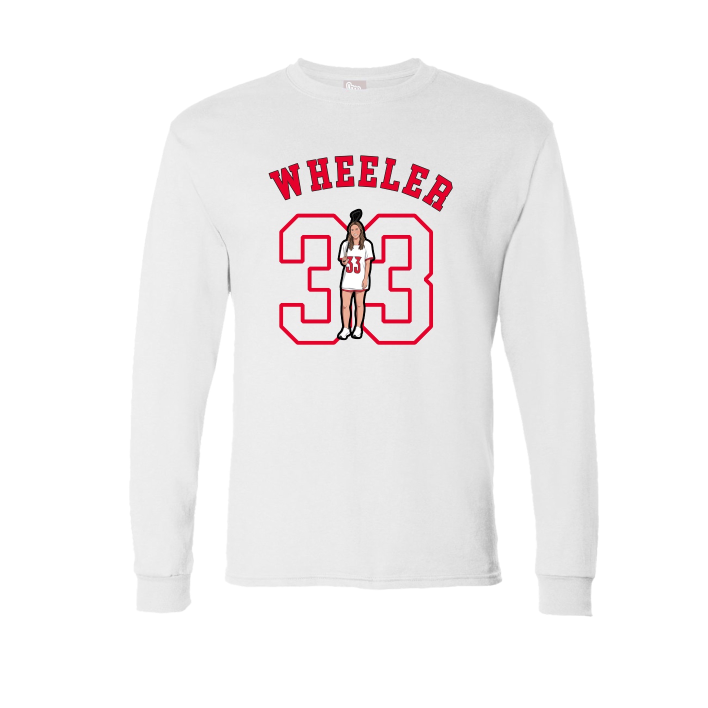 Long Sleeve Tee — Shirsey Arch in White