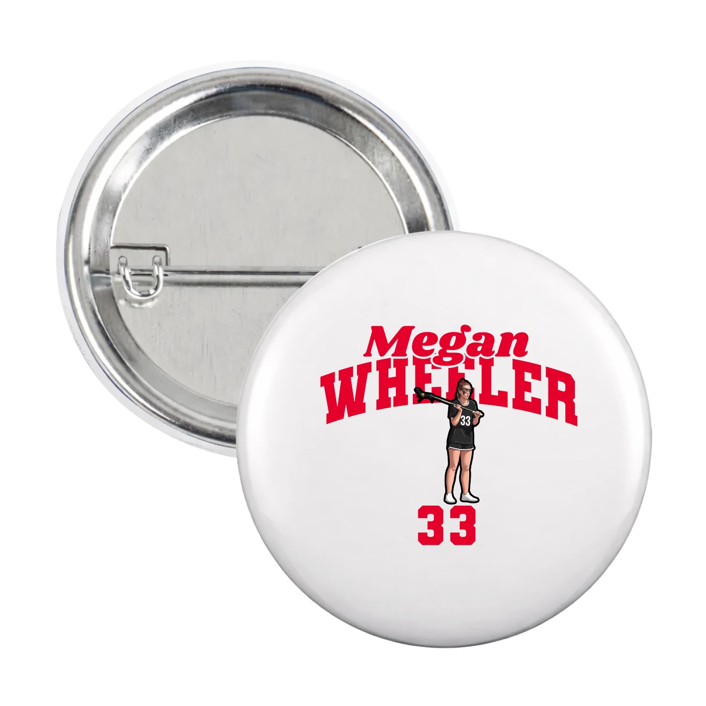 Game Day Button — Signature Arch in White