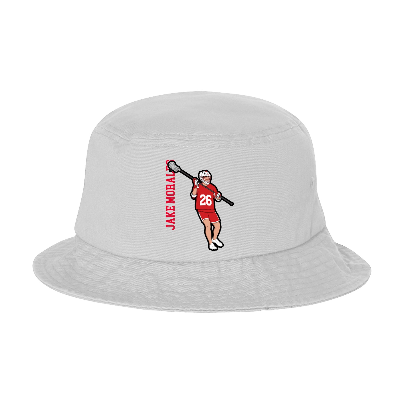 Bucket Cap — Name Vertical in White