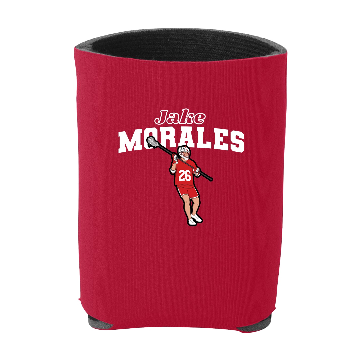 Can Holder — Name Arch in Red