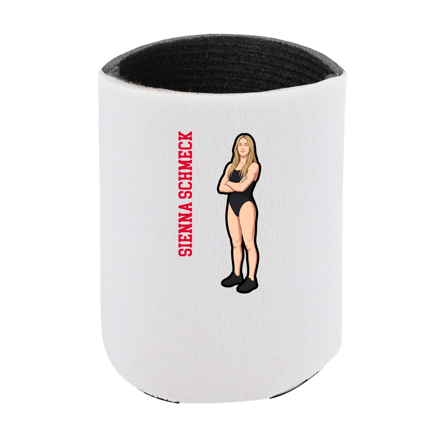 Can Holder — Name Vertical in White