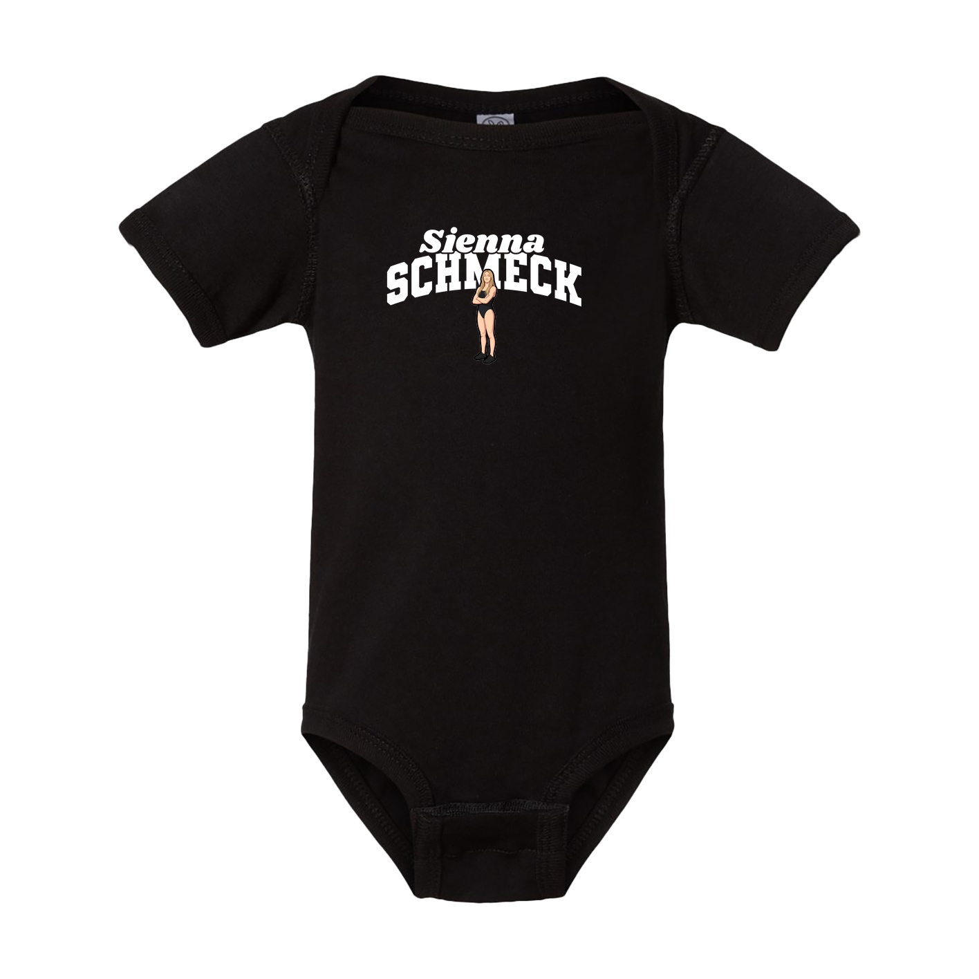 Baby Onesie — Signature Arch in Black