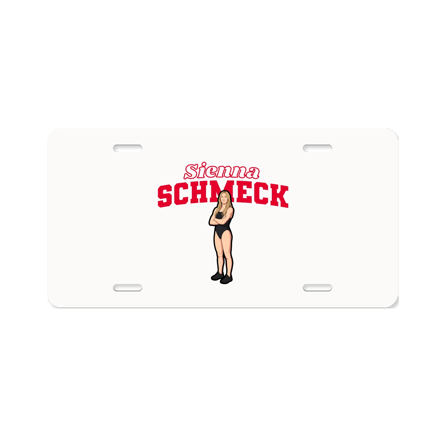 License Plate — Name Arch in Classic