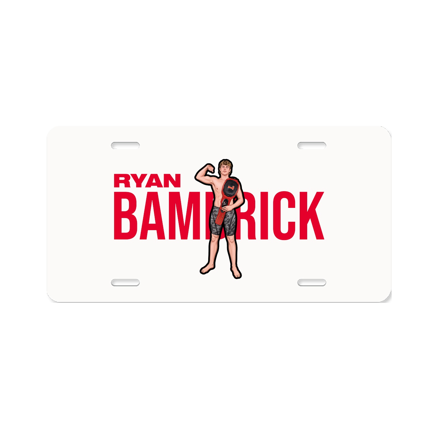 License Plate — Player Name in Classic