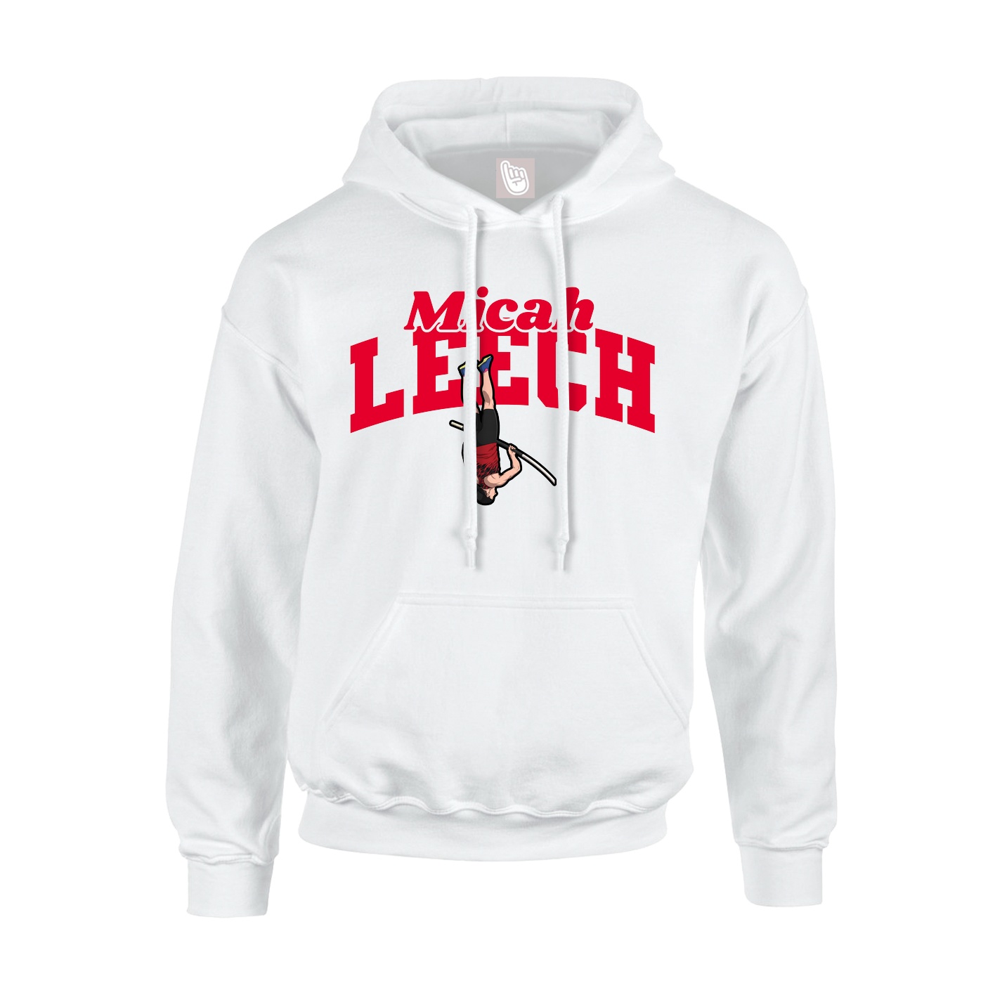 Youth Hoodie — Signature Arch in White
