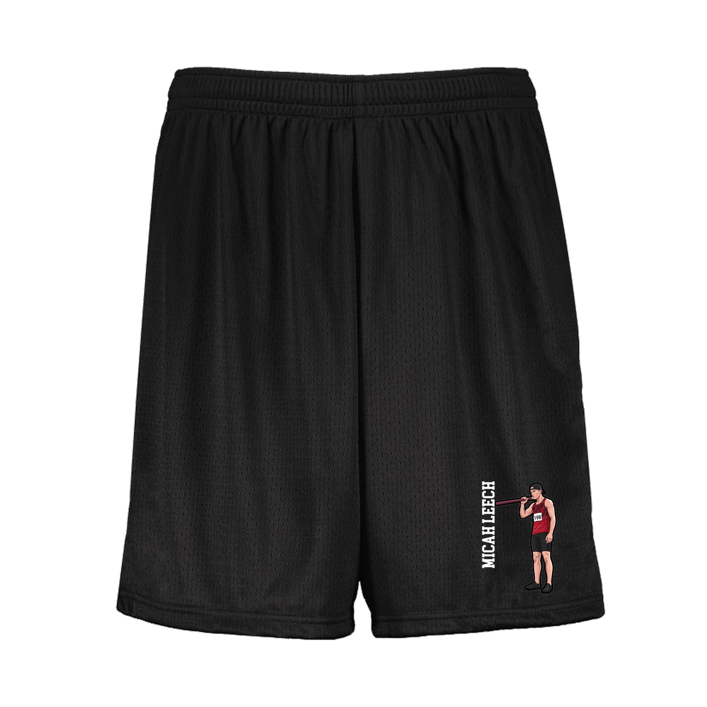 Shorts — Name Vertical in Black
