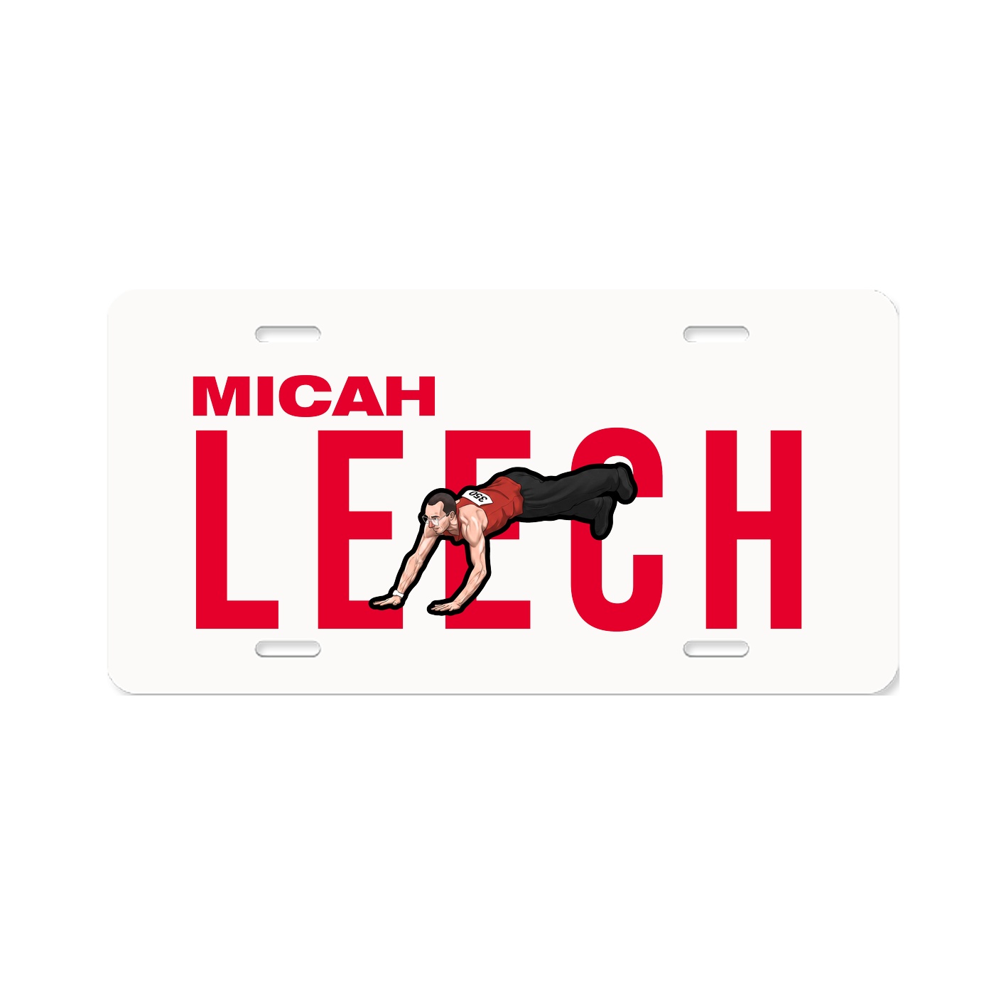 License Plate — Player Name in Classic