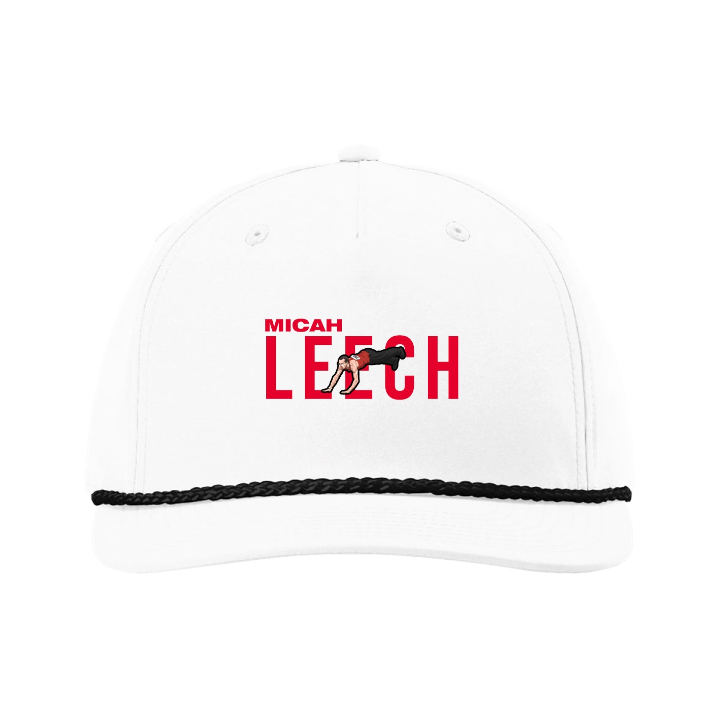 Five-Panel Classic Rope Cap — Player Name in White
