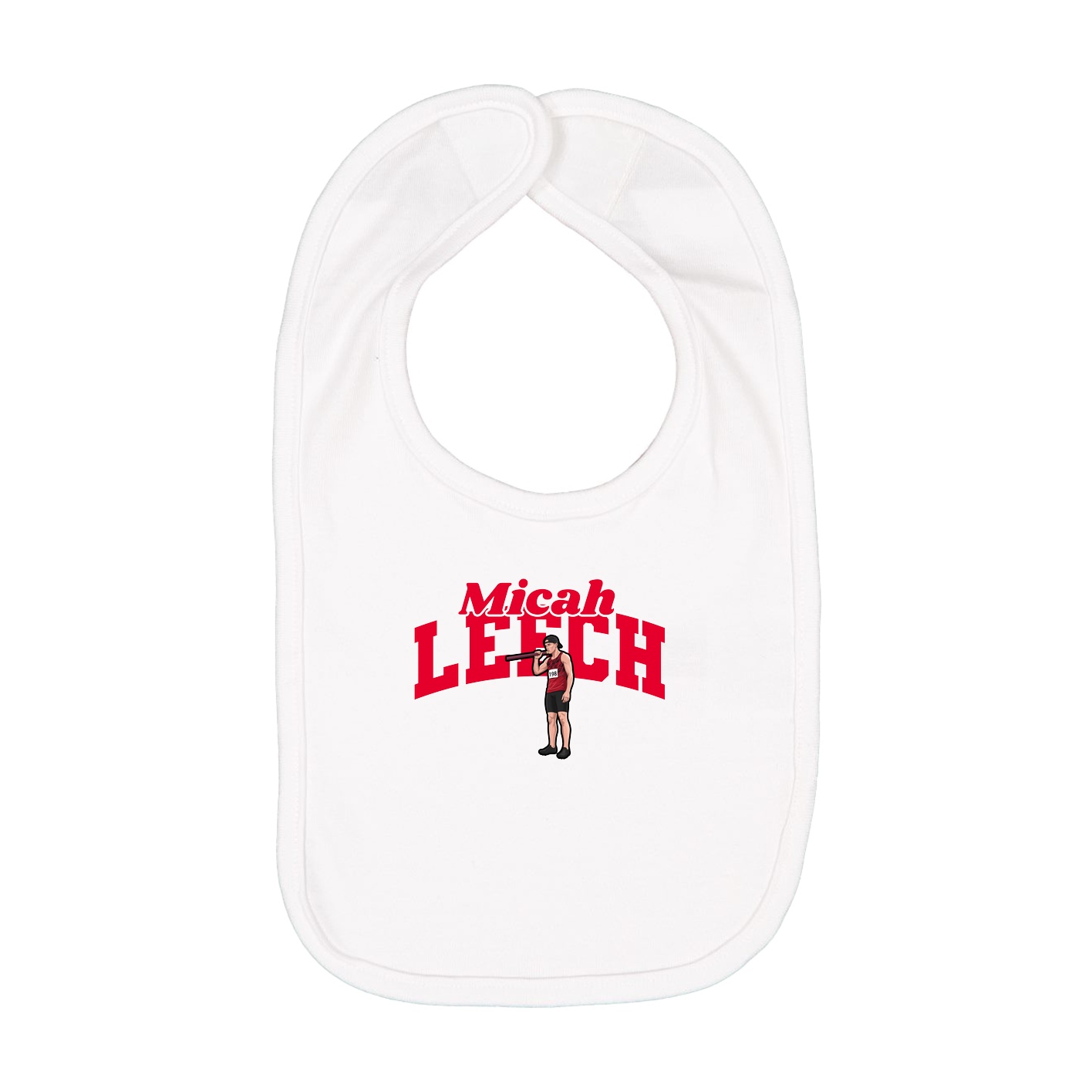 Infant Bib — Signature Arch in White