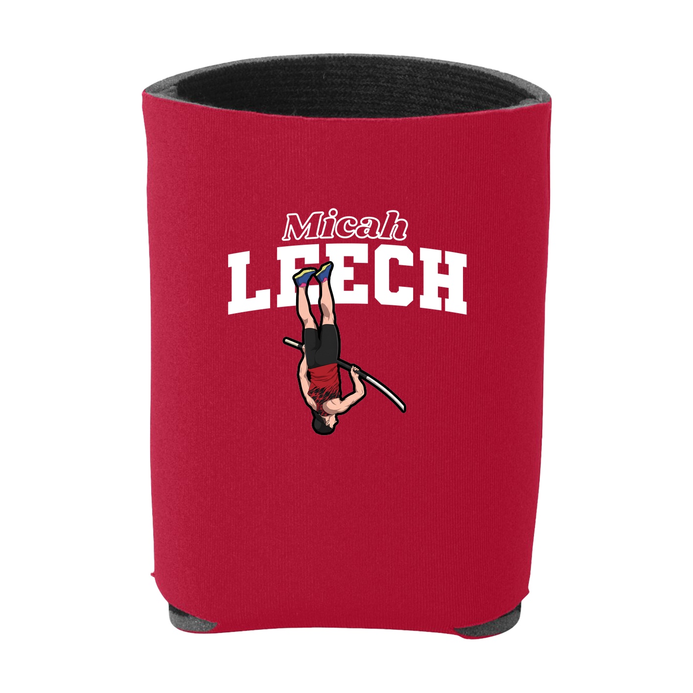 Can Holder — Name Arch in Red