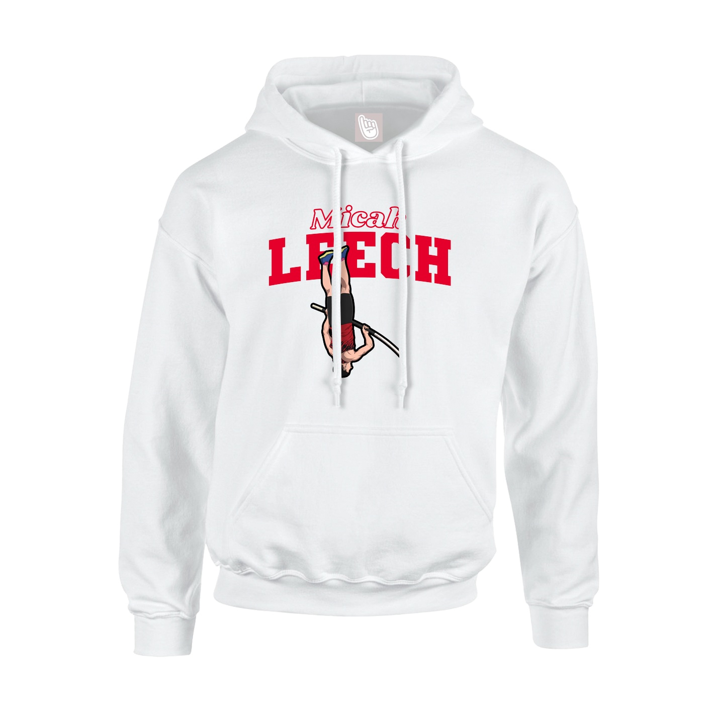 Hoodie — Name Arch in White