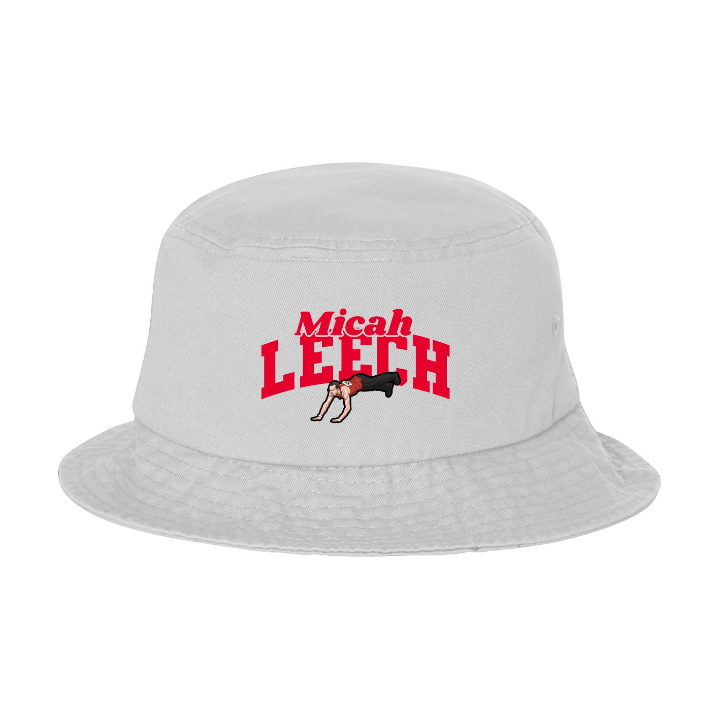 Bucket Cap — Signature Arch in White