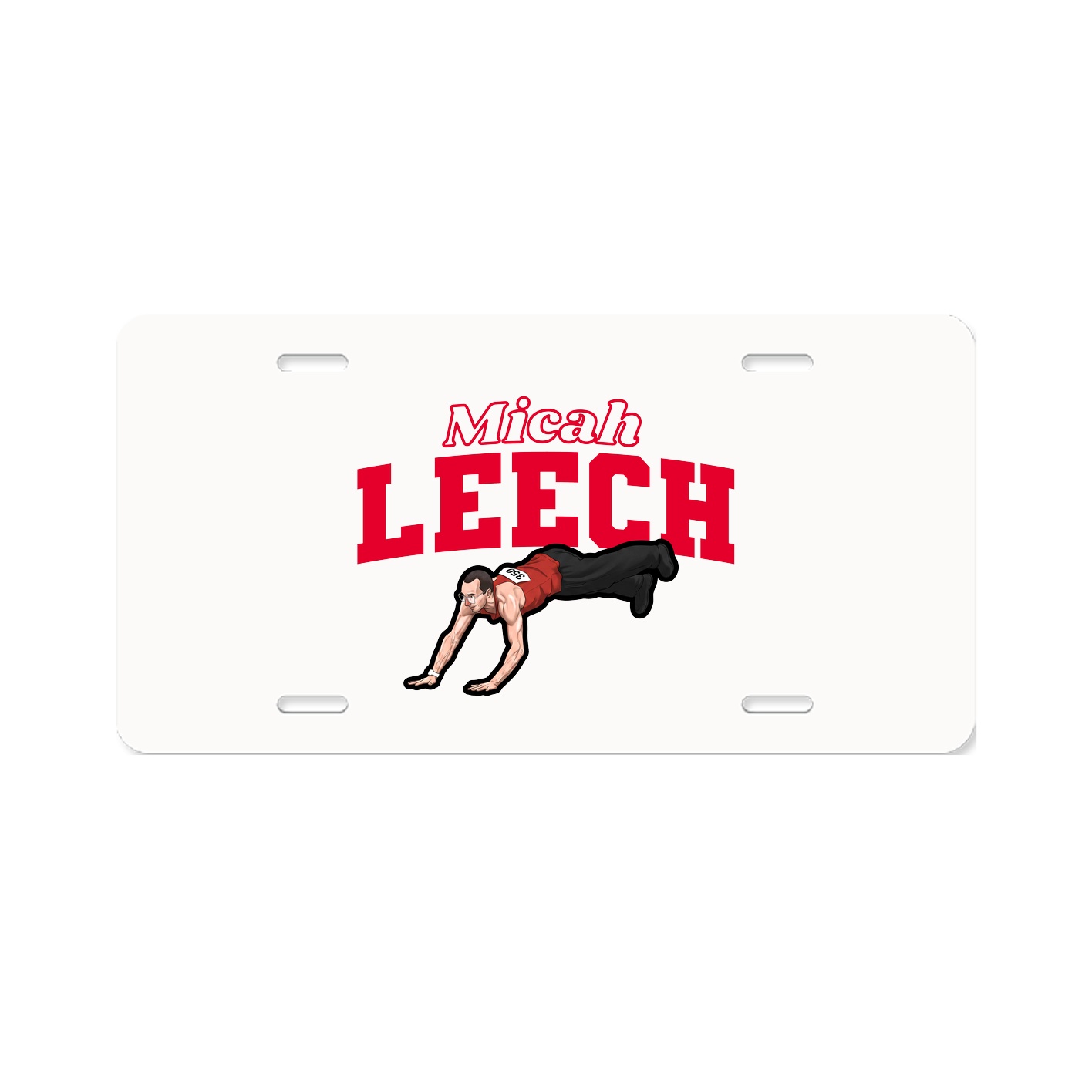 License Plate — Name Arch in Classic