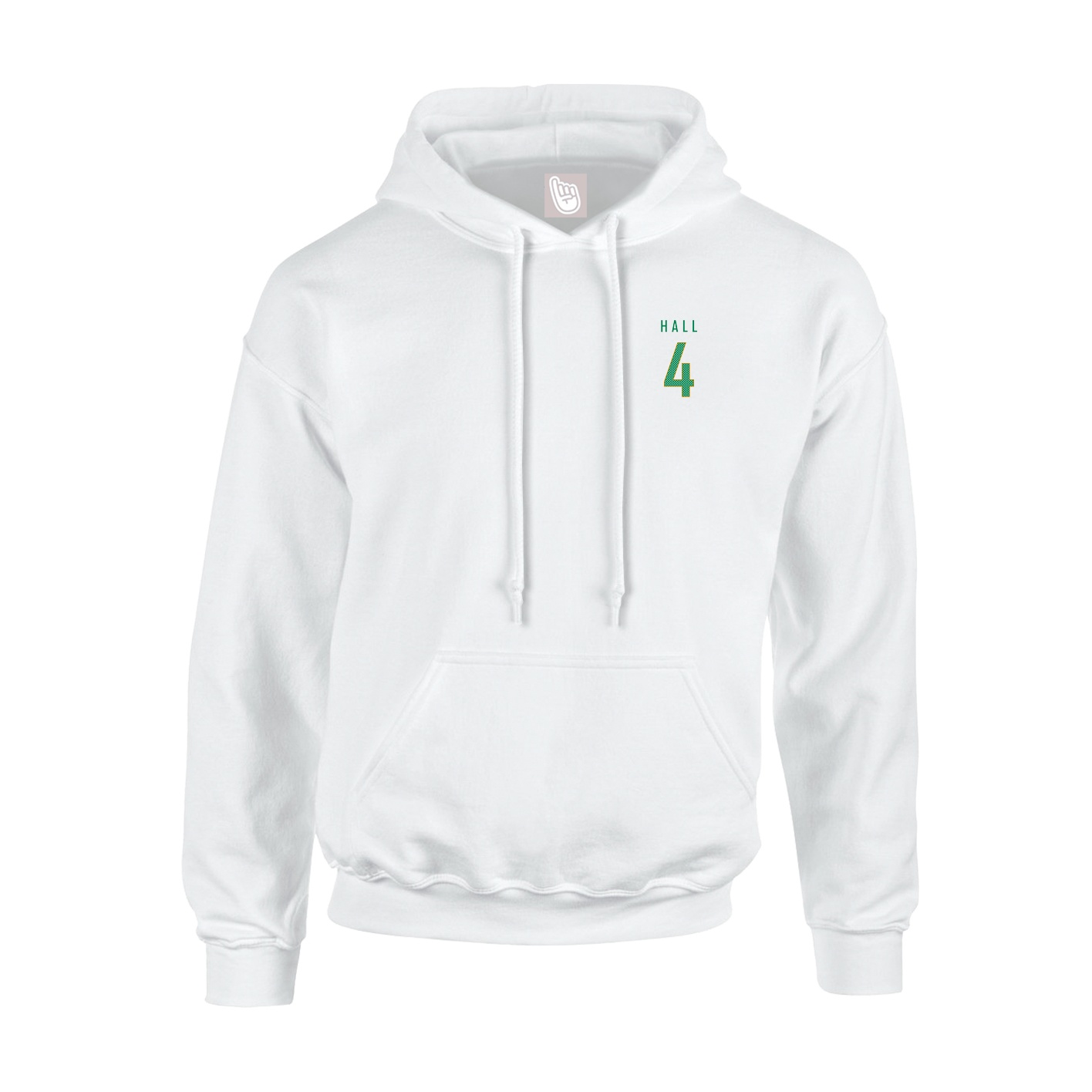 Youth Hoodie — Mesh Shirsey in White