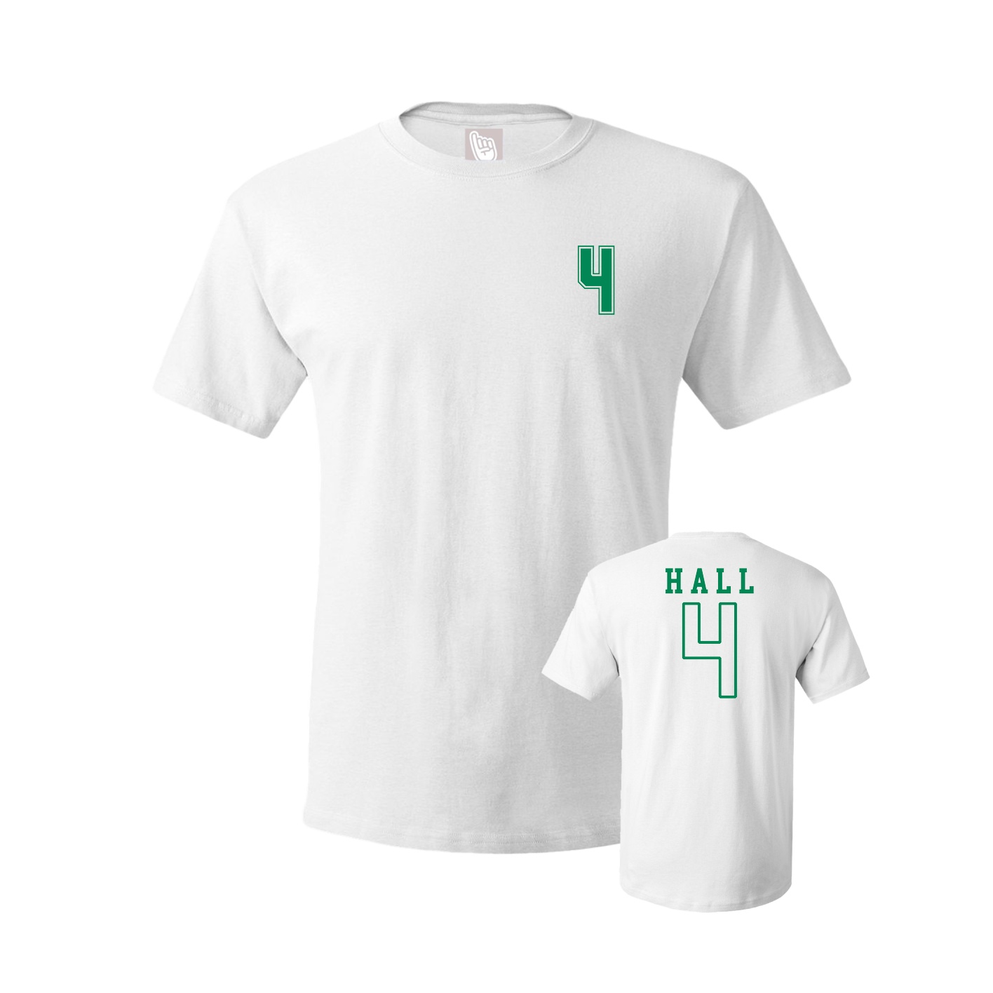 Youth Tee — Chest Back in White